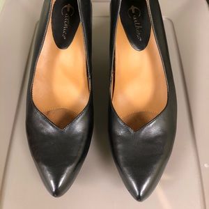 Leather Platform Heels